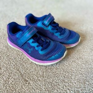 Purple Under Armour gym shoes little girl size 13
